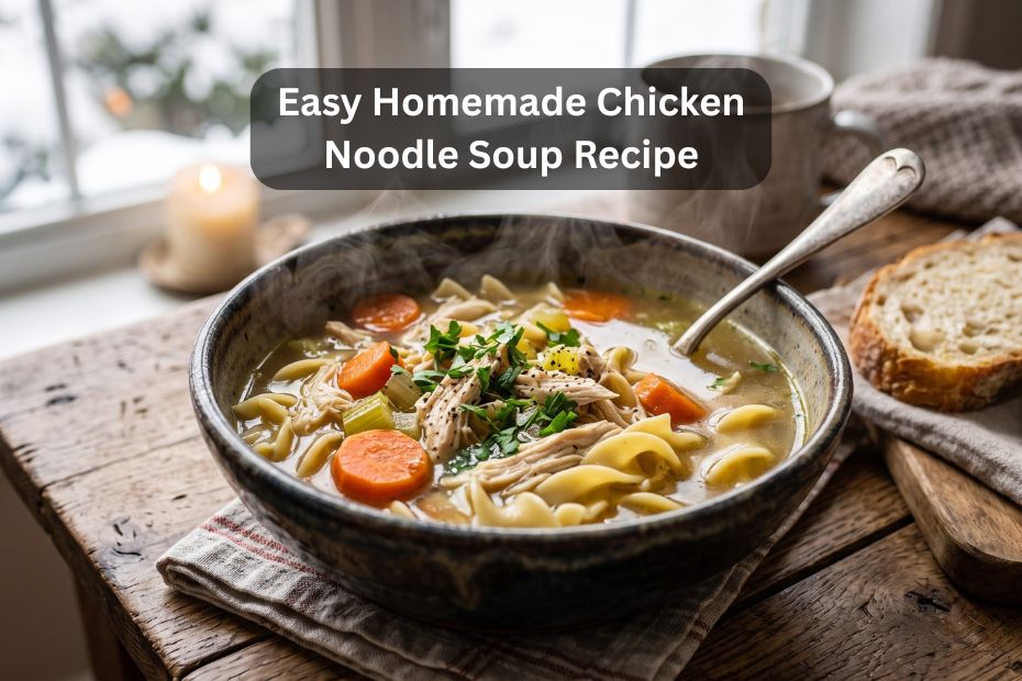 Easy Homemade Chicken Noodle Soup Recipe