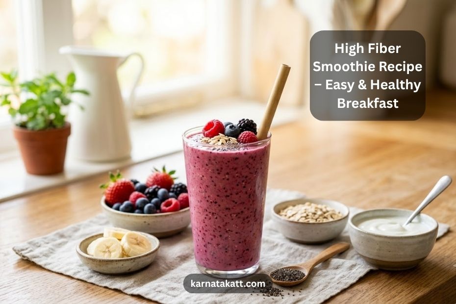 High Fiber Smoothie Recipe – Easy & Healthy Breakfast